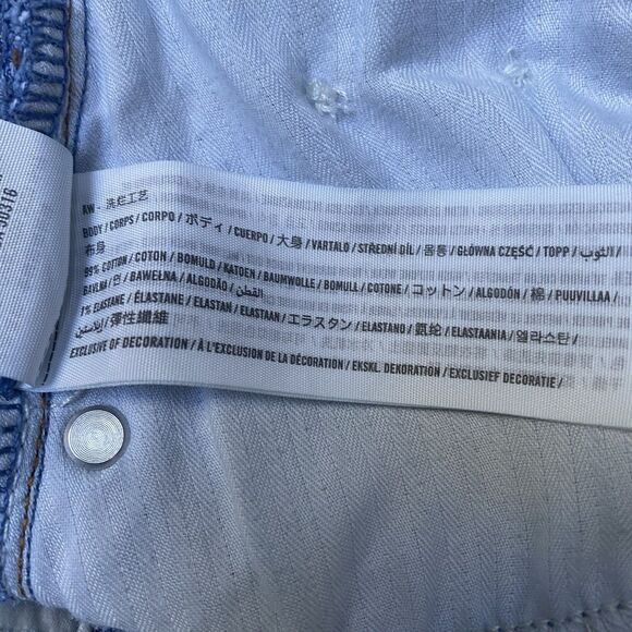 Abercrombie Fitch The 90's Baggy Jeans Women 27 Blue Ultra High Rise Distressed - Picture 11 of 14